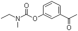 N-Ethyl-N-methylcarbamic acid 3-acetylphenyl ester molecular structure (CAS 855300-09-3)
