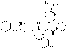 L-Phenylalanyl-L-tyrosylglycyl-L-prolyl-L-valine molecular structure (CAS 85679-70-5)