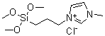 1-Methyl-3-[3-(trimethoxysilyl)propyl]imidazolium chloride molecular structure (CAS 856925-70-7)