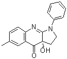 structure of CAS# 856925-71-8, (-)-Blebbistatin;(3aS)-1,2,3,3a-Tetrahydro-3a-hydroxy-6-methyl-1-phenyl-4H-pyrrolo[2,3-b]quinolin-4-one
