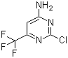 structure of CAS# 85730-36-5, 2-Chloro-6-(trifluoromethyl)pyrimidin-4-amine;2-Chloro-6-(trifluoromethyl)-4-pyrimidinamine