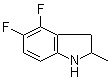 4,5-Difluoro-2,3-dihydro-2-methyl-1H-indole molecular structure (CAS 85730-59-2)