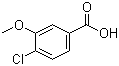 结构式 CAS# 85740-98-3, 4-氯-3-甲氧基苯甲酸