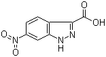 structure of CAS# 857801-97-9, 6-Nitro-3-indazolecarboxylic acid;6-Nitro-1H-indazole-3-carboxylic acid