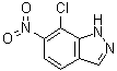 7-Chloro-6-nitro-1H-indazole molecular structure (CAS 858227-32-4)