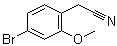 4-Bromo-2-methoxybenzeneacetonitrile molecular structure (CAS 858523-37-2)