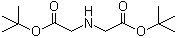 structure of CAS# 85916-13-8, Di-tert-butyl iminodiacetate;(tert-Butoxycarbonylmethylamino)acetic acid tert-butyl ester; Di-tert-butyl 2,2'-iminobis[acetate]