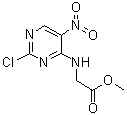 N-(2-Chloro-5-nitro-4-pyrimidinyl)glycine methyl ester molecular structure (CAS 859307-58-7)