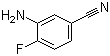 结构式 CAS# 859855-53-1, 3-氨基-4-氟苯腈