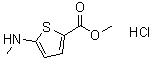 5-(Methylamino)-2-thiophenecarboxylic acid methyl ester hydrochloride molecular structure (CAS 859855-63-3)