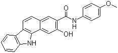 2-Hydroxy-N-(4-methoxyphenyl)-11H-benzo[a]carbazole-3-carboxamide molecular structure (CAS 86-19-1)