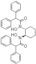 structure of CAS# 860036-16-4, N,N'-(1R,2R)-1,2-Cyclohexanediylbis[N-hydroxy-alpha-phenylbenzeneacetamide]