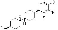 4-[(trans,trans)-4'-Ethyl[1,1'-bicyclohexyl]-4-yl]-2,3-difluorophenol molecular structure (CAS 860296-36-2)