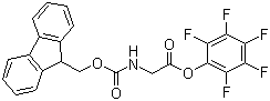Fmoc-glycine pentafluorophenyl ester molecular structure (CAS 86060-85-7)