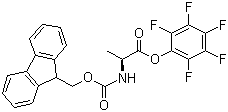 structure of CAS# 86060-86-8, Fmoc-L-alanine pentafluorophenyl ester;Fmoc-Ala-OPfp