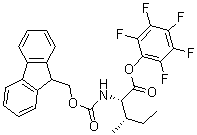 structure of CAS# 86060-89-1, N-(Fluorenylmethoxycarbonyl)isoleucine pentafluorophenyl ester;Pentafluorophenyl N-[(9H-fluoren-9-ylmethoxy)carbonyl]-L-isoleucinate