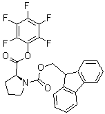 N-9-Fluorenylmethoxycarbonyl-L-proline pentafluorophenyl ester molecular structure (CAS 86060-90-4)
