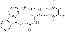 结构式 CAS# 86060-99-3, N-芴甲氧羰基-L-天冬氨酰胺五氟苯酯