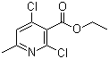 structure of CAS# 86129-63-7, Ethyl 2,4-dichloro-6-methylpyridine-3-carboxylate;Ethyl 2,4-dichloro-6-methylnicotinate