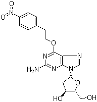 2'-Deoxy-6-O-[2-(4-nitrophenyl)ethyl]guanosine molecular structure (CAS 86137-72-6)