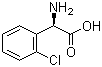 结构式 CAS# 86169-24-6, D-(+)-(2-氯苯)甘氨酸; D-邻氯苯甘氨酸
