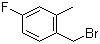 structure of CAS# 862539-91-1, 2-Methyl-4-fluorobenzyl bromide;1-(Bromomethyl)-4-fluoro-2-methylbenzene