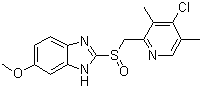 2-[[(4-Chloro-3,5-dimethyl-2-pyridinyl)methyl]sulfinyl]-6-methoxy-1H-benzimidazole molecular structure (CAS 863029-89-4)