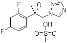 结构式 CAS# 86386-77-8, 1-[2-(2,4-二氟苯基)-2,3-环氧丙烷]-1H-1,2,4-三氮唑甲磺酸盐
