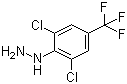 structure of CAS# 86398-94-9, 2,6-Dichloro-4-(trifluoromethyl)phenylhydrazine;1-[2,6-Dichloro-4-(trifluoromethyl)phenyl]hydrazine