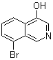 结构式 CAS# 864738-31-8, 8-溴-4-异喹啉醇