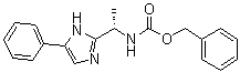 structure of CAS# 864825-21-8, N-[(1S)-1-(5-Phenyl-1H-imidazol-2-yl)ethyl]carbamic acid phenylmethyl ester