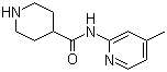 N-(4-Methylpyridin-2-yl)piperidine-4-carboxamide molecular structure (CAS 865078-92-8)