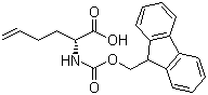 (2R)-2-[[(9H-Fluoren-9-ylmethoxy)carbonyl]amino]-5-hexenoic acid molecular structure (CAS 865352-21-2)
