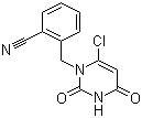 structure of CAS# 865758-95-8, 2-((6-Chloro-2,4-dioxo-3,4-dihydro-2H-pyrimidin-1-yl)methyl)benzonitrile