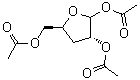 structure of CAS# 865853-43-6, 3-Deoxy-D-erythro-pentofuranose triacetate
