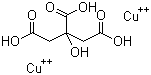 Copper citrate molecular structure (CAS 866-82-0)