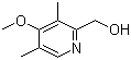 3,5-Dimethyl-4-methoxy-2-pyridinemethanol molecular structure (CAS 86604-78-6)