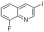 structure of CAS# 866782-59-4, 8-Fluoro-3-iodoquinoline