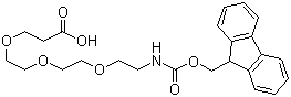 N-Fmoc-12-amino-4,7,10-trioxadodecanoic acid molecular structure (CAS 867062-95-1)