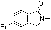 结构式 CAS# 868066-91-5, 5-溴-2-甲基-1,3-二氢异吲哚-1-酮