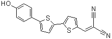 2-[[5'-(4-Hydroxyphenyl)[2,2'-bithiophen]-5-yl]methylene]propanedinitrile molecular structure (CAS 868592-56-7)