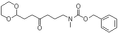 [6-(1,3-Dioxan-2-yl)-4-oxohexyl]methylcarbamic acid phenylmethyl ester molecular structure (CAS 868618-72-8)