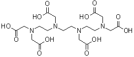 三乙烯四胺六乙酸分子结构 (CAS 869-52-3)