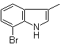 7-Bromo-3-methylindole molecular structure (CAS 86915-22-2)