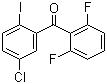 结构式 CAS# 869365-97-9, (5-氯-2-碘苯基)(2,6-二氟苯基)甲酮