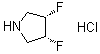 cis-3,4-Difluoropyrrolidine hydrochloride molecular structure (CAS 869481-94-7)