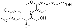 (1R,2R)-1-(4-羟基-3-甲氧基苯基)-2-[4-[(1E)-3-羟基-1-丙烯-1-基]-2-甲氧基苯氧基]-1,3-丙二醇分子结构 (CAS 869799-76-8)