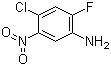 structure of CAS# 86988-02-5, 4-Chloro-2-fluoro-5-nitroaniline