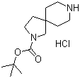 结构式 CAS# 869976-20-5, 2,8-二氮杂螺[4.5]癸烷-2-羧酸叔丁酯盐酸盐