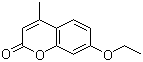 结构式 CAS# 87-05-8, 7-乙氧基-4-甲基香豆素